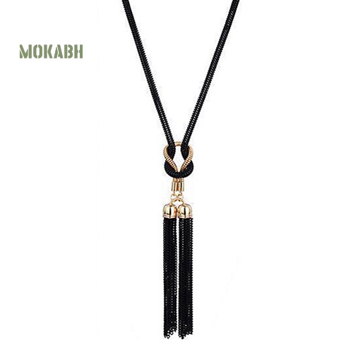 Vòng cổ Dáng Dài Phối Tua Rua Thời Trang Cho Nữ