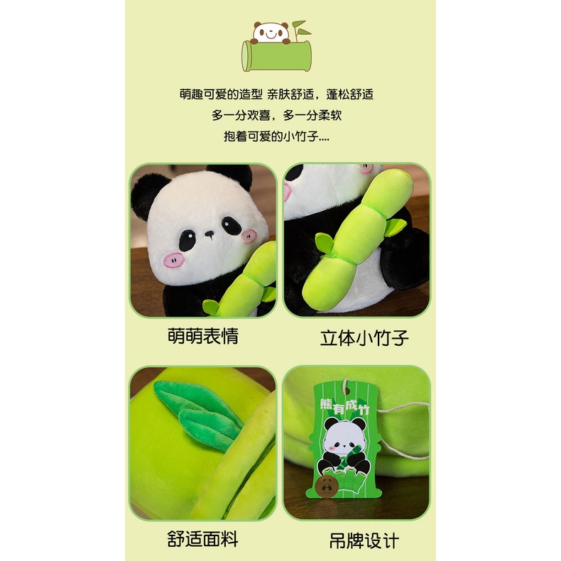 🔥HOT🔥2 trong 1 dễ thương gấu trúc và tre tubedoll bán nóng Douyin / quà tặng trẻ em quà tặng sinh nhật