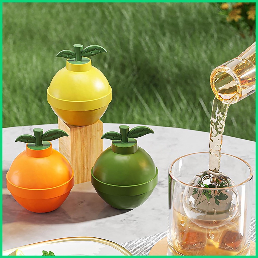 Khuôn Làm Đá Hình Cầu Bằng Silicone DIY Dễ Tháo Gỡ