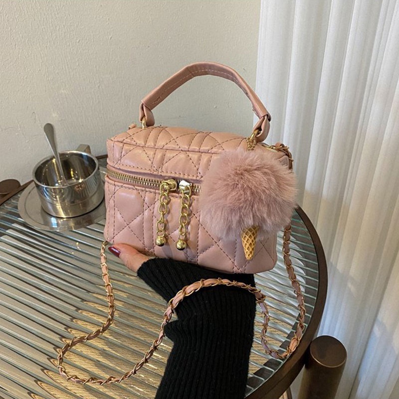 Túi Đeo Chéo Mini Có Khóa Kéo Màu Kẹo Phong Cách Hàn Quốc Dễ Thương Thời Trang Cho Nữ