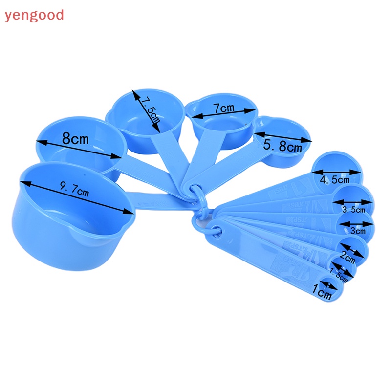 Set 11 Muỗng Đo Lường Bằng Nhựa Cao Cấp Tiện Dụng