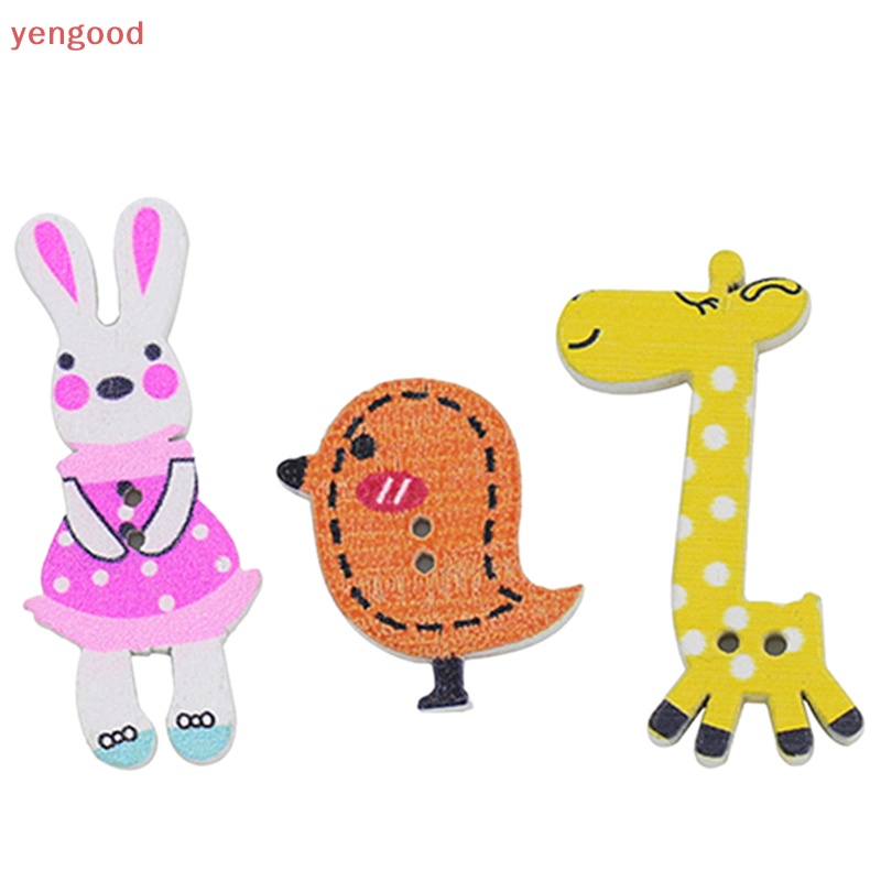 Bộ 50 Nút Họa Tiết Hoạt Hình Dùng Trang Trí Scrapbook