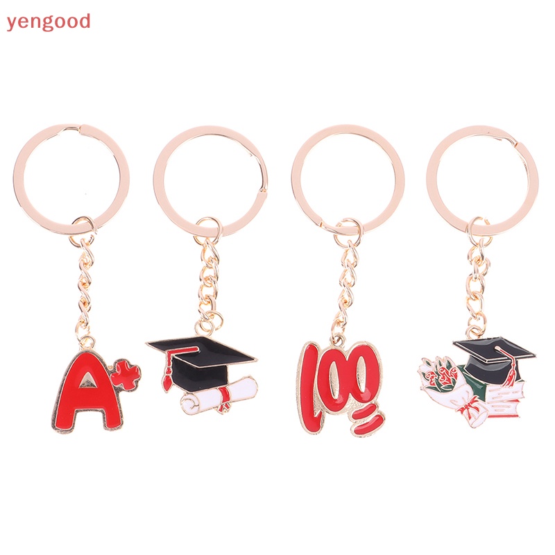 (YGD) Móc Khóa Hợp Kim Tinh Tế A + 100 Phụ Kiện Móc Khóa Hình Nắp Bachelor May Mắn Cho Học Sinh