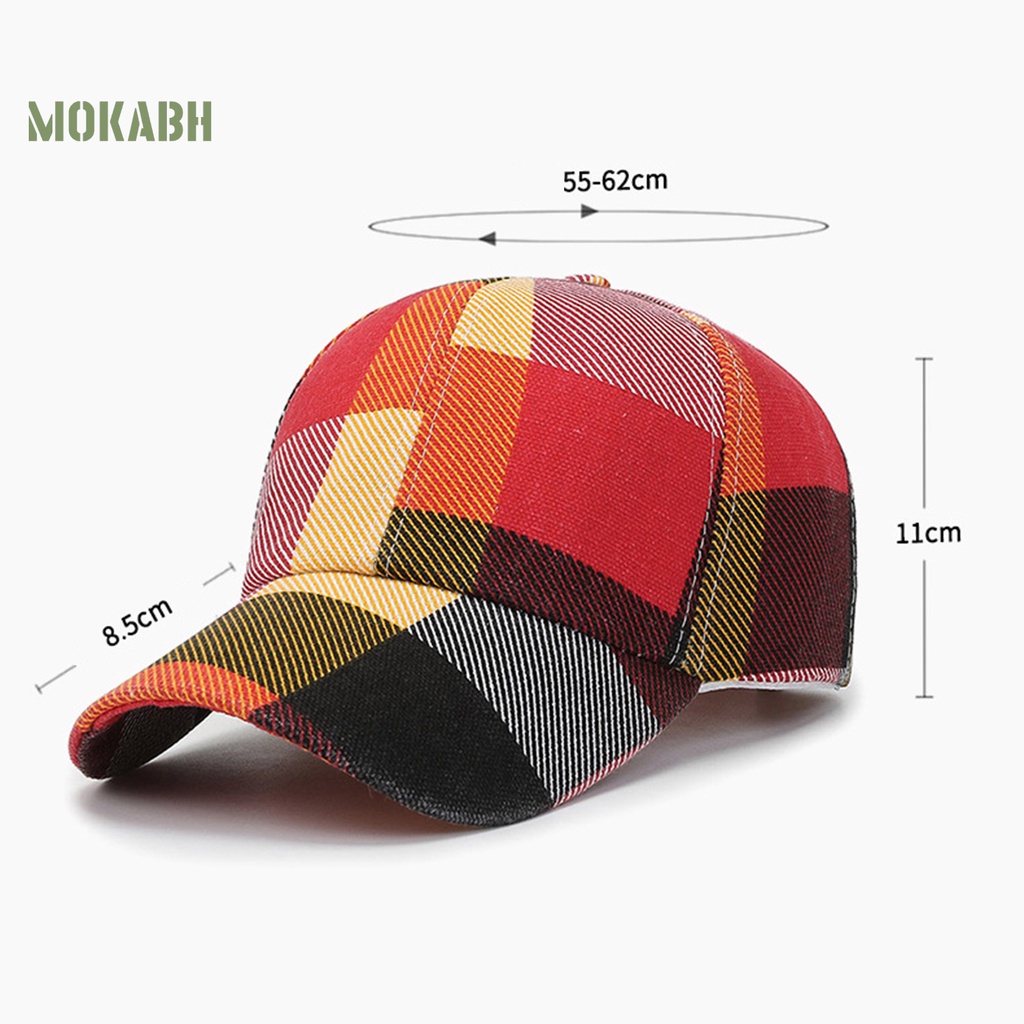 [Mok Abh] Mũ Lưỡi Trai Hở Chóp Không Phai Màu Sắc Tương Phản Có Thể Điều Chỉnh Được