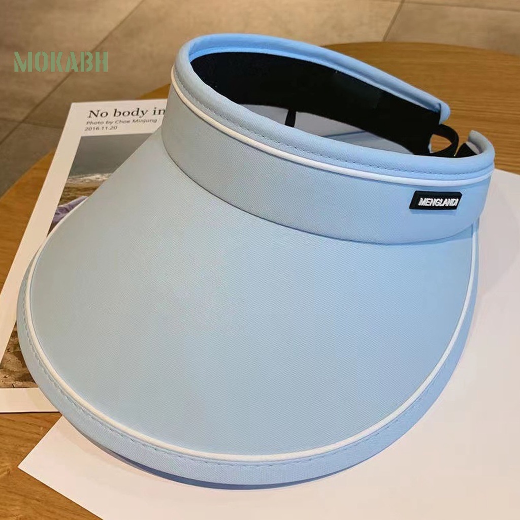 Mũ Vành Rộng Hở Chóp Màu Sắc Trơn Thời Trang Mùa Hè Cho Nữ