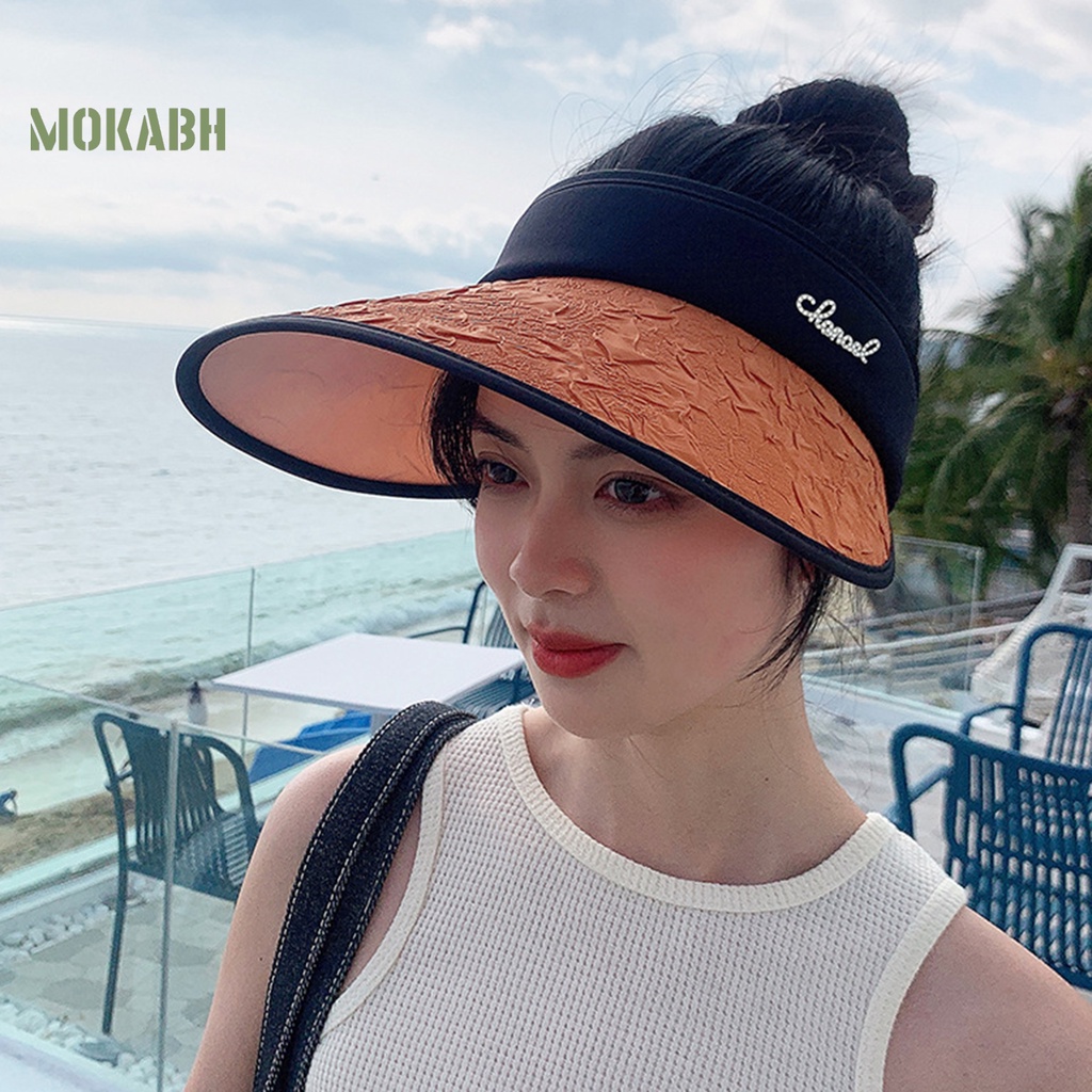 Mũ Lưỡi Trai Hở Chóp Chống Tia UV Chống Trượt Trọng Lượng Nhẹ Thời Trang Mùa Hè Cho Nữ