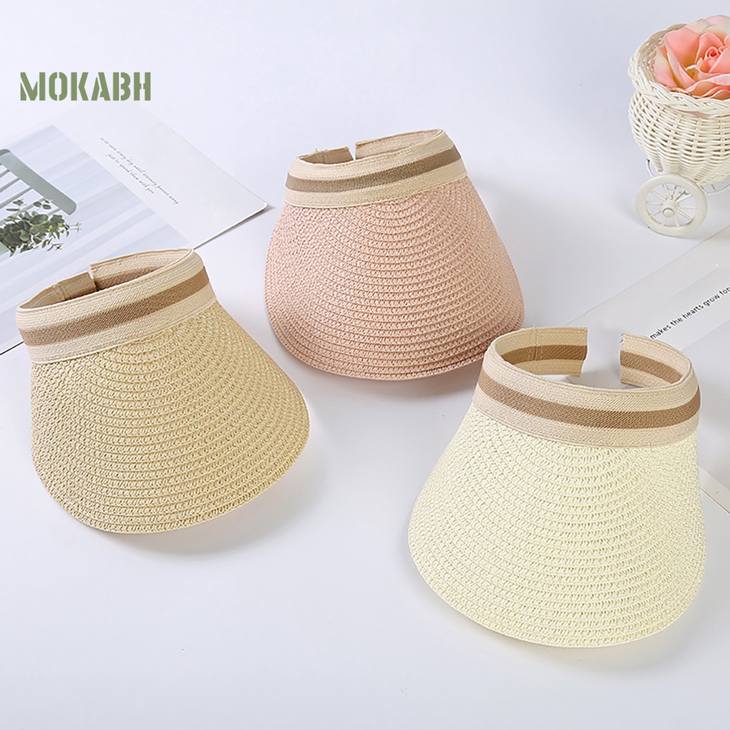 Mũ Rơm Dệt Thoáng Khí Chống Tia UV Có Thể Điều Chỉnh Bảo Vệ Cho Mùa Hè