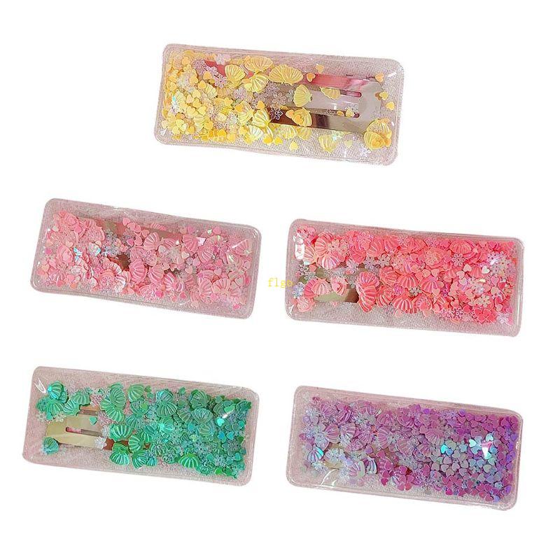 Kẹp Tóc Hình Vỏ Sò Trong Suốt Lấp Lánh Phong Cách Hàn Quốc Cho Nữ