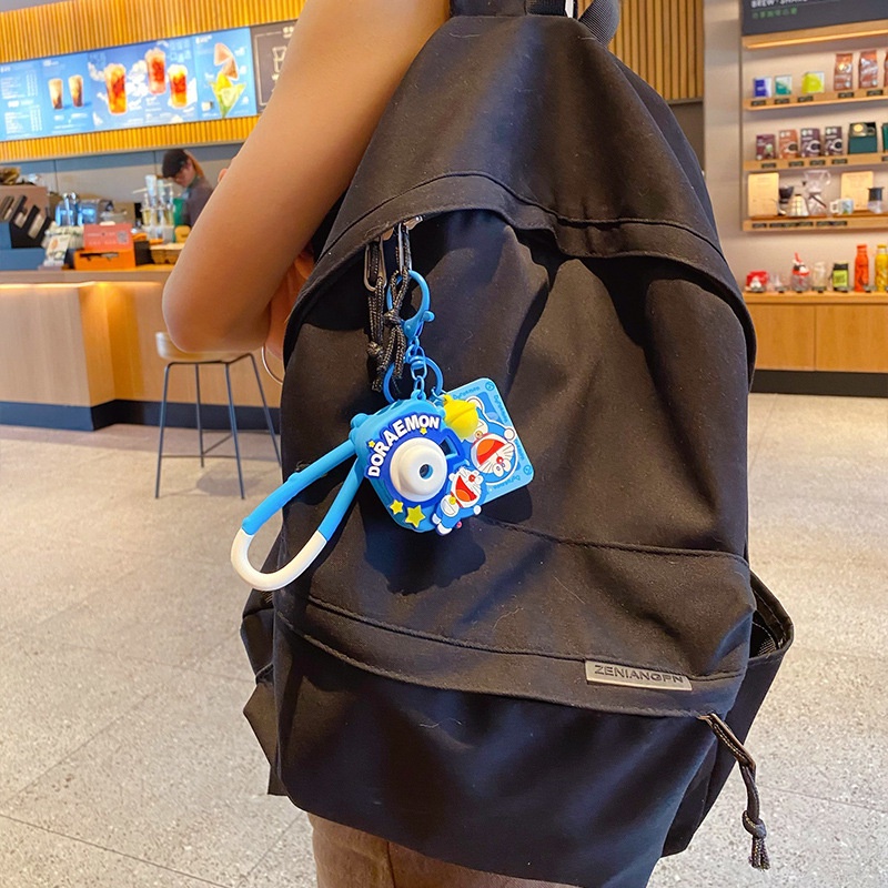 Móc Khóa Hình Máy Ảnh Doraemon Đầu To Dễ Thương