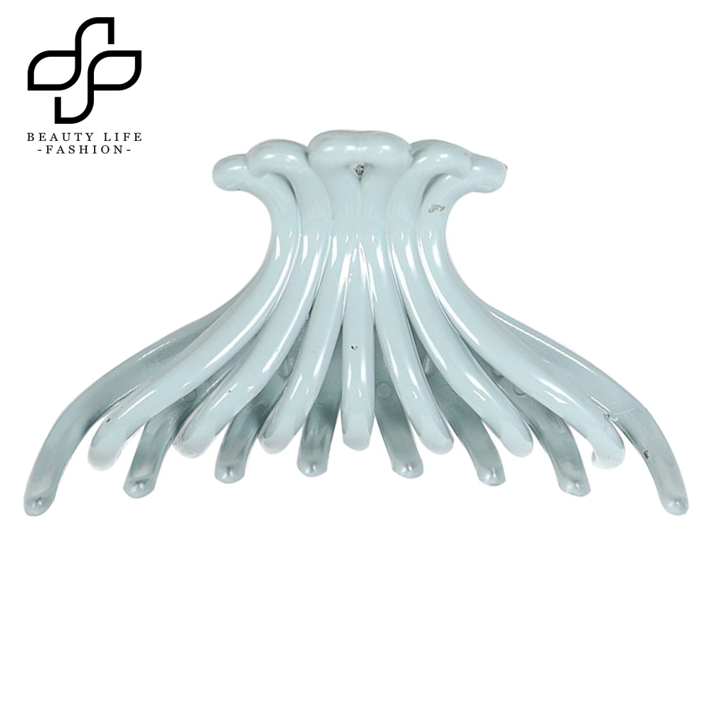 Kẹp Tóc Càng Cua Bằng Nhựa Màu Trơn Thời Trang Cho Nữ