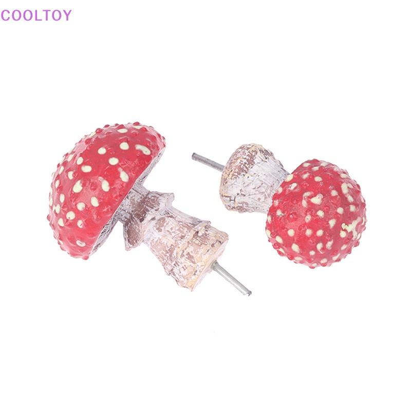 Cooltoy Đồ Trang Trí Sân Vườn Phát Sáng Ban Đêm Hình Cây Nấm Đỏ