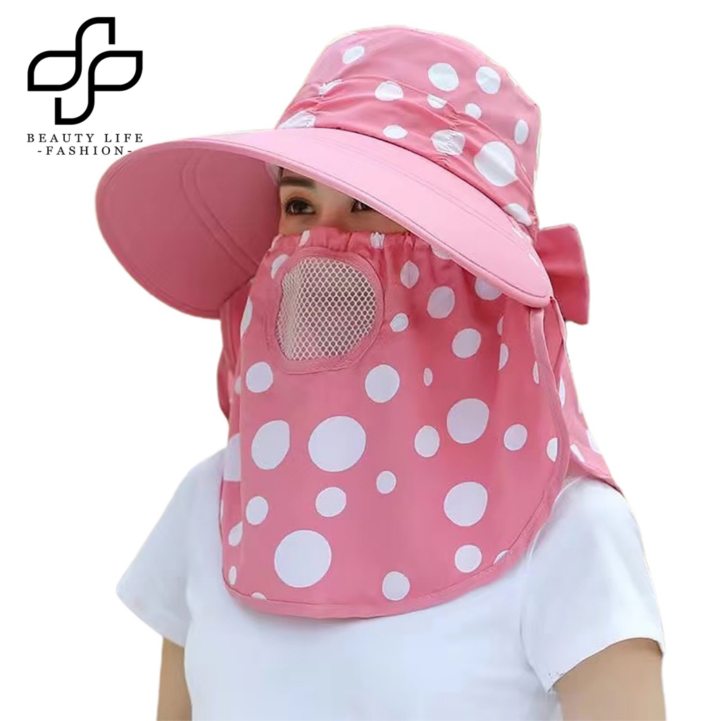 Nón Rộng Vành Chất Liệu Cotton Có Thể Gấp Gọn Thời Trang Đi Biển Cho Nữ