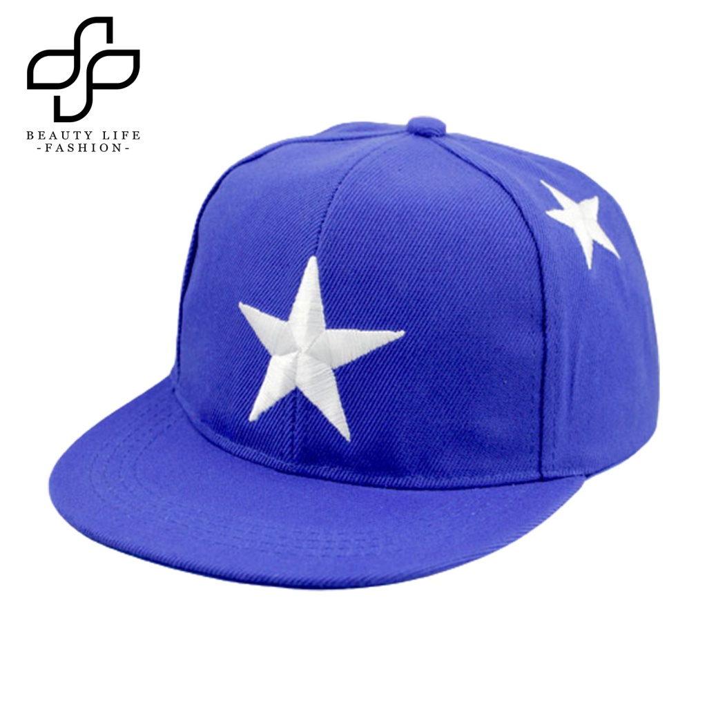 Mũ Lưỡi Trai Thêu Hình Ngôi Sao Năm Cánh Thời Trang Cho Bé 3-8 Tuổi