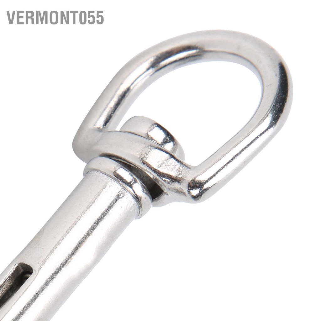 Vermont055 Lặn bằng thép không gỉ Single Ended Snap Clips Eye Bolt Hooks Buckle