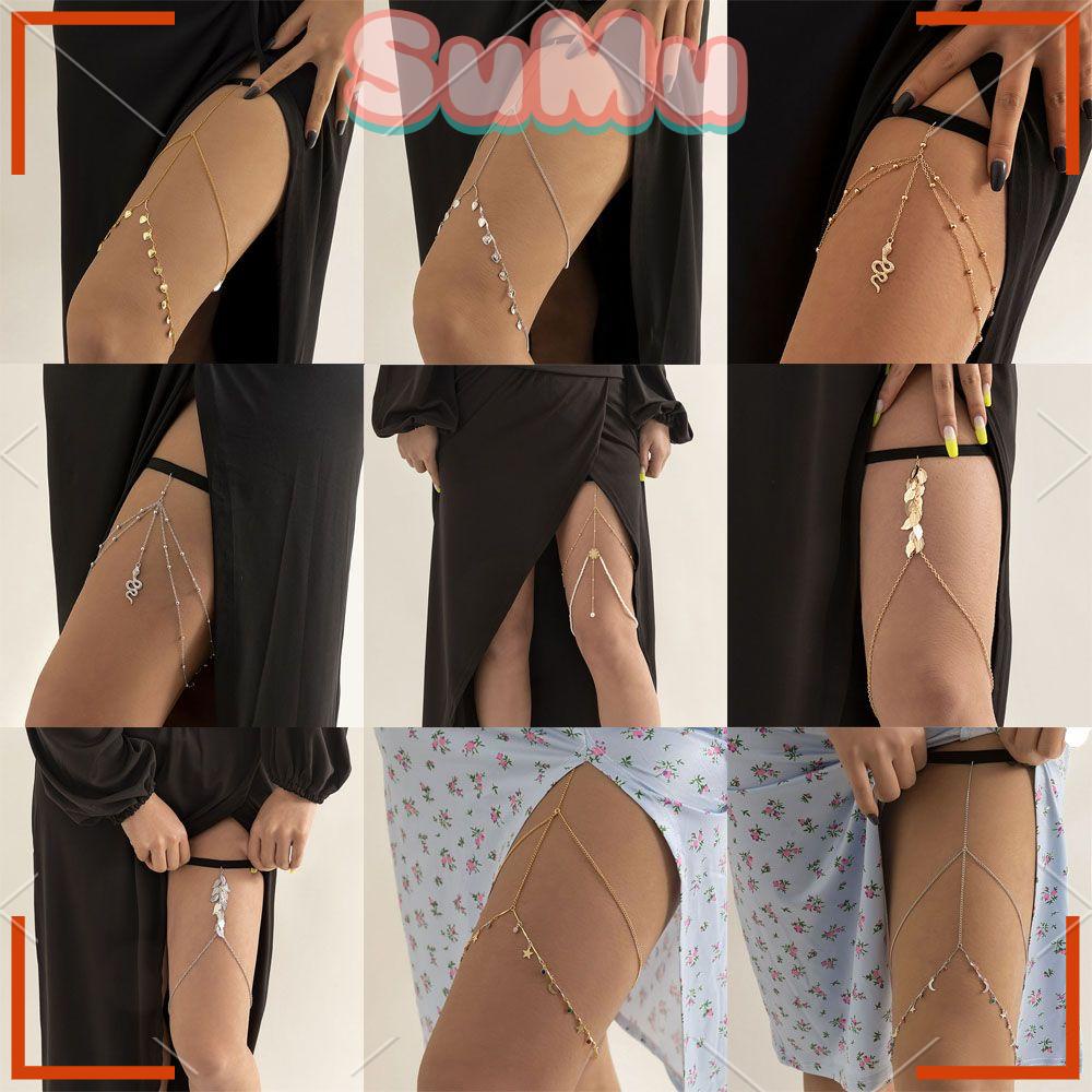 Chuỗi Dây Đeo Chân Gắn Bikini Phong Cách Boho Gợi Cảm Cho Nữ