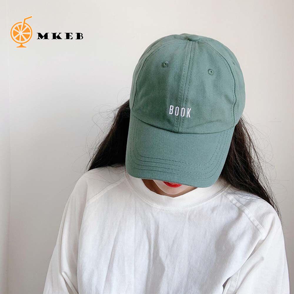 MKEB Mũ lưỡi trai thêu họa tiết chữ thời trang Hiphop sành điệu