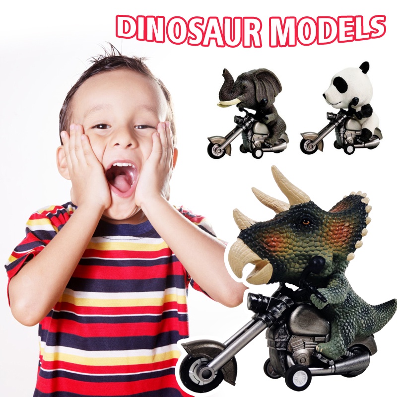 Mô hình khủng long kiểu xe moto thú vị cho trẻ em