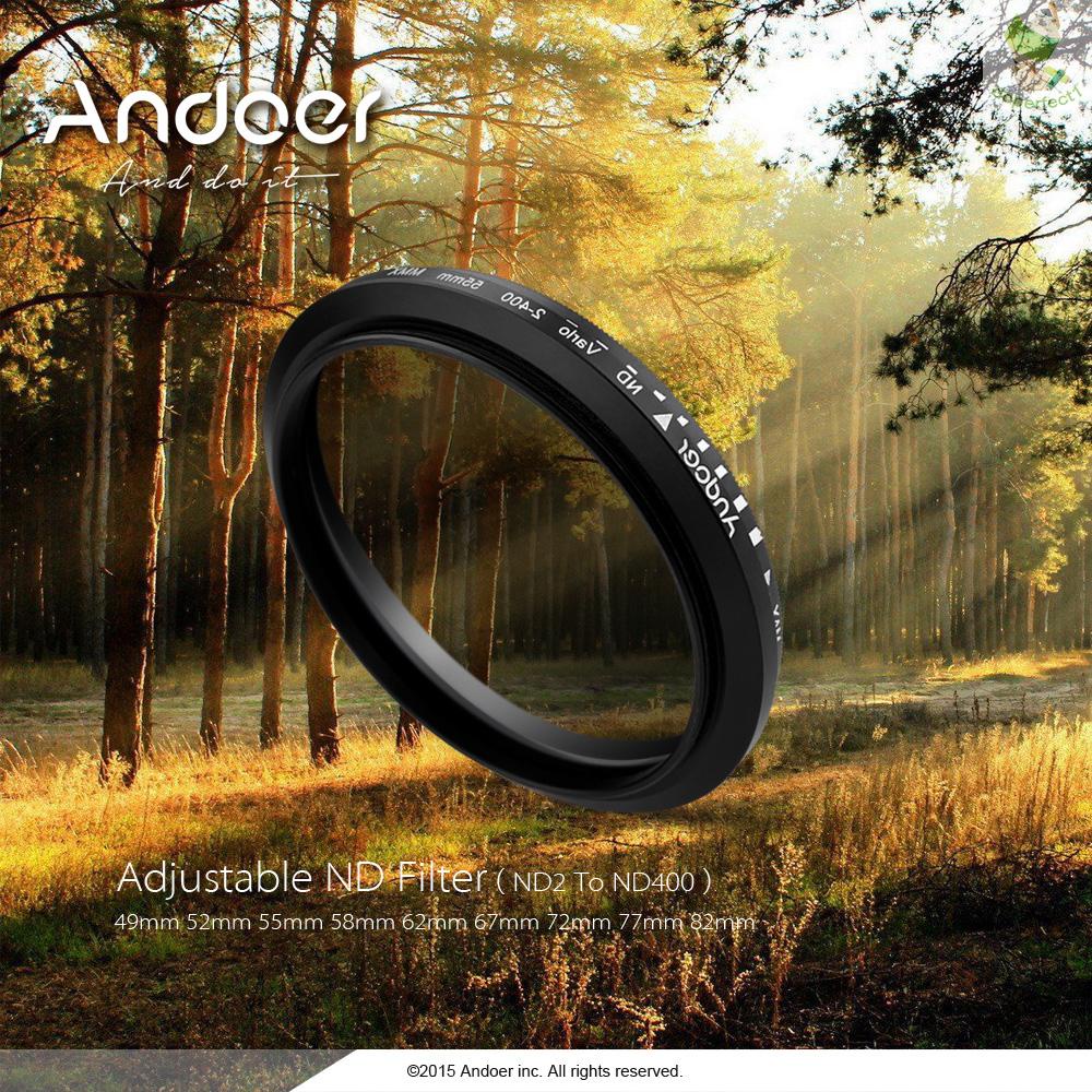 Andoer 58mm ND Fader Neutral Density Adjustable ND2 to ND400 Variable Filter for   DSLR Camera   Came-6.5