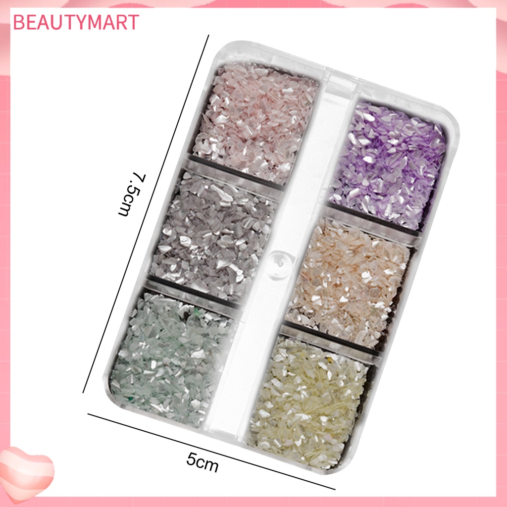 1 Hộp Vỏ Sò 3D Trang Trí Móng Tay Nghệ Thuật