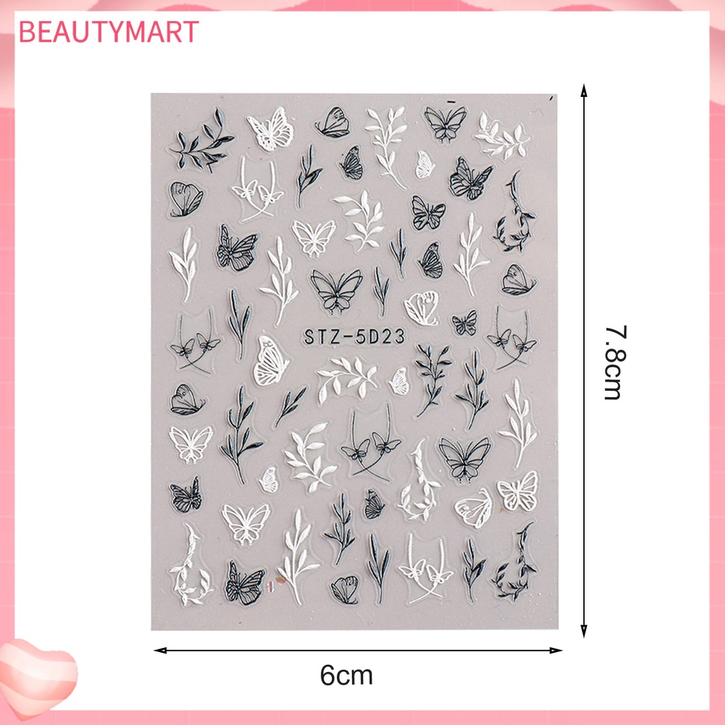 Miếng Dán Trang Trí Móng Tay DIY Hình Hoa Trà Cổ Điển Dành Cho Nữ