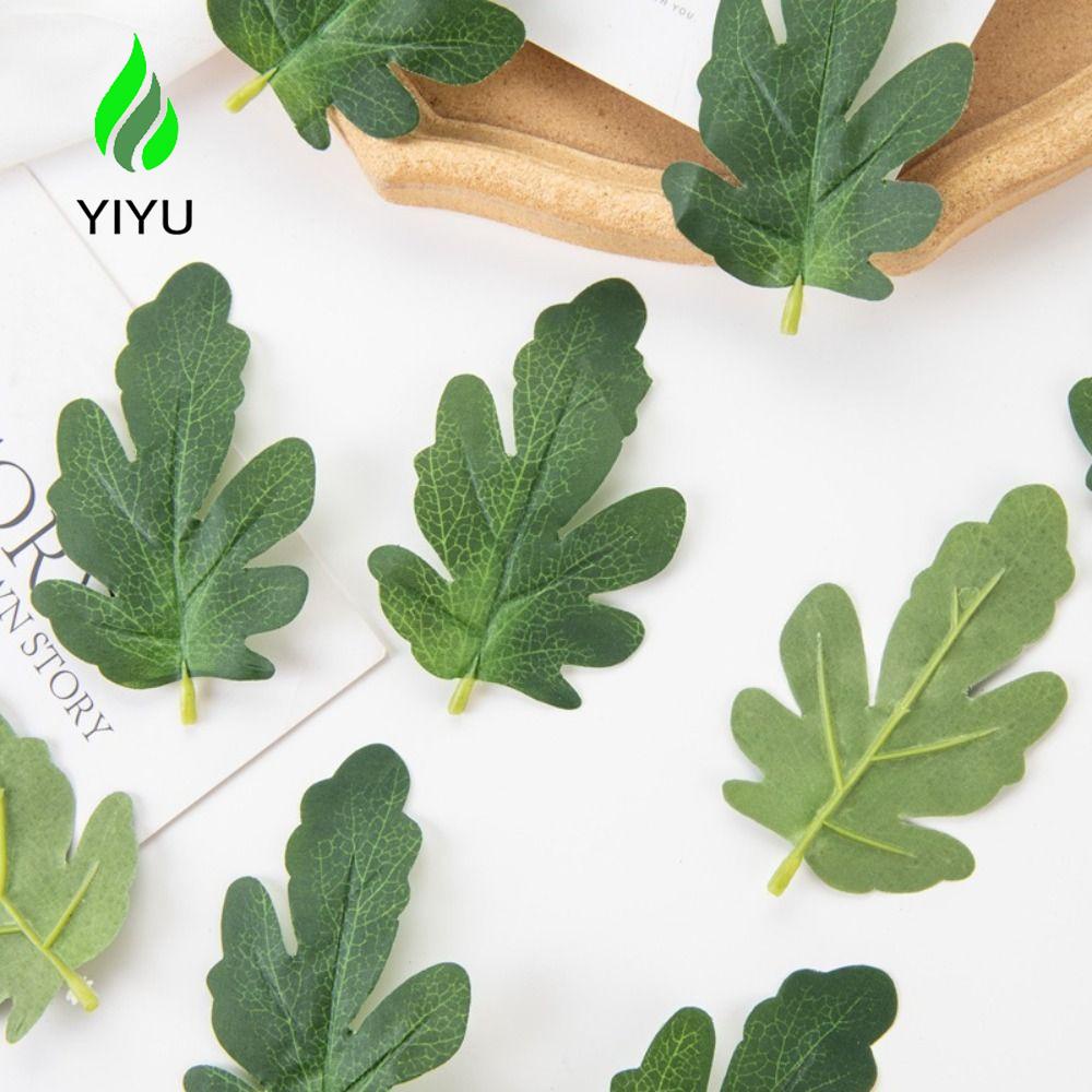 YIYU 1 Nhánh Lá Giả Trang Trí Nhà Cửa DIY