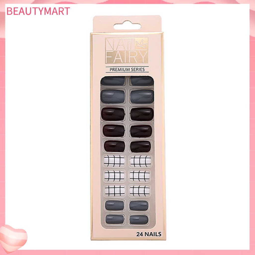 1 Hộp Móng Tay Giả Lấp Lánh Lâu Trôi Không Mùi Cho Salon