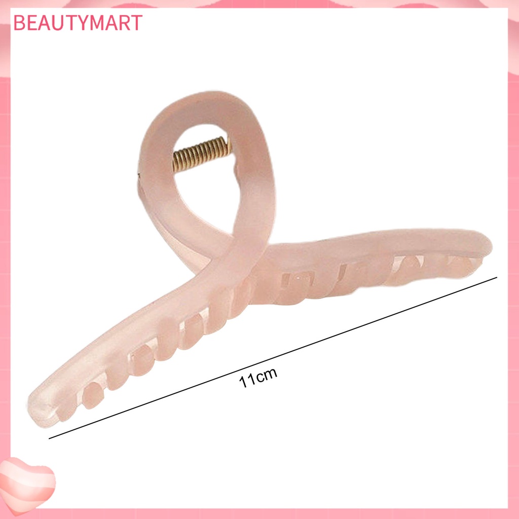 Kẹp Tóc Càng Cua Rỗng Co Giãn Tốt Cố Định Tóc Màu Sắc Ngọt Ngào Cho Nữ