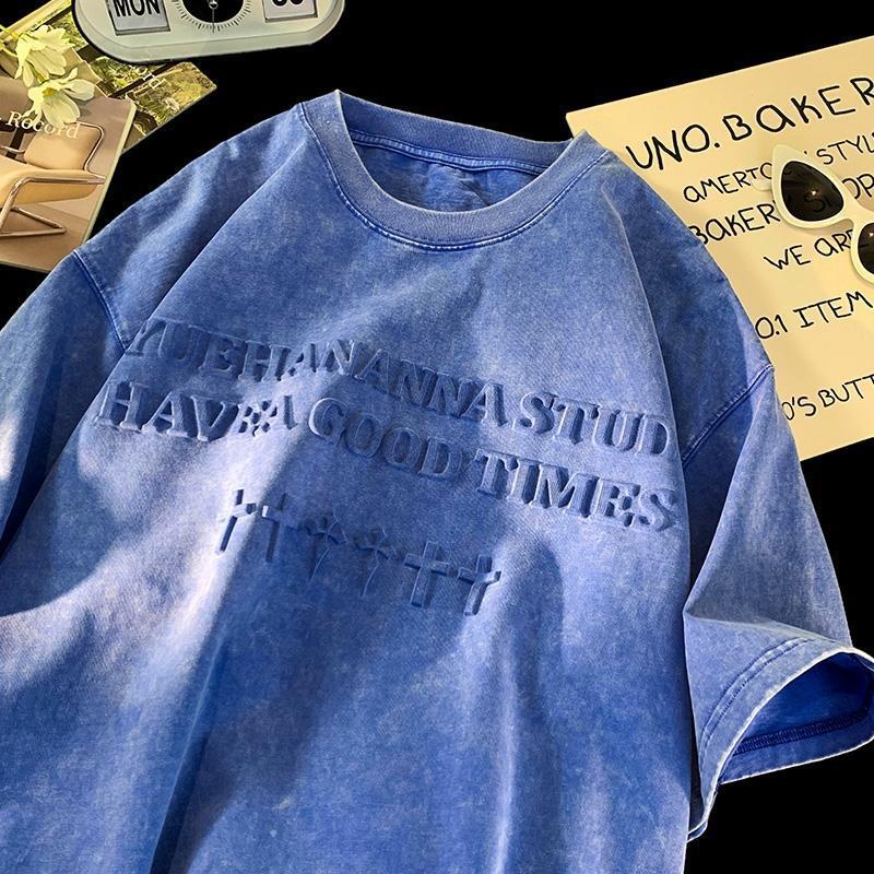 Áo thun nam đẹp，áo nam，thời trang nam，đồ bộ nam，áo phông nam，Áo Thun Tay Ngắn Phong Cách Âu Mỹ Trọng Lượng Nặng 320g Dành Cho Nam，áo phông xanh，bigsize t shirt，đen，trắng，xám，kaki，xanh lam，