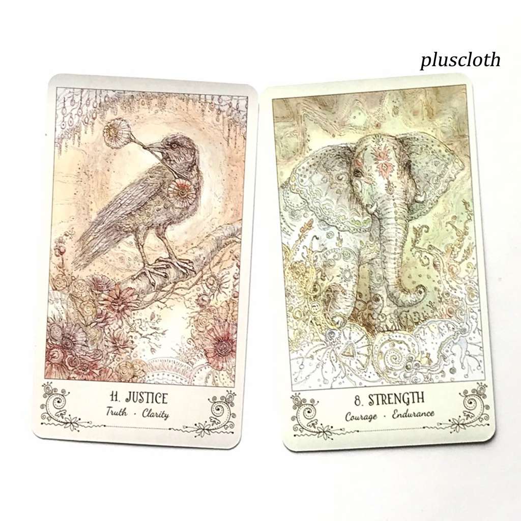 1 Bộ Bài Tarot Hình Mèo Trắng Nhiều Kiểu Dáng Khác Nhau Bằng Tiếng Anh Bí Ẩn Dùng Hàng Ngày