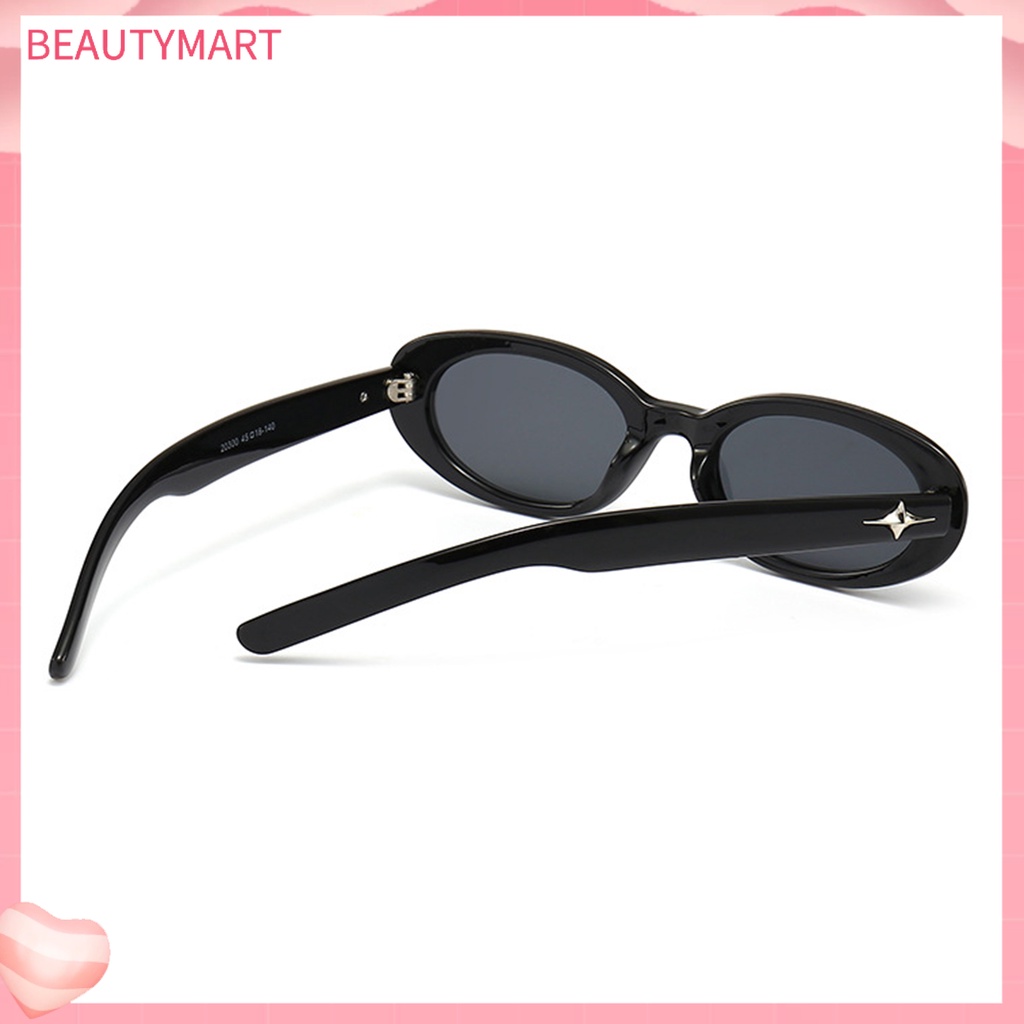 Kính Mát Hình Oval Trong Suốt Chống Tia UV Thời Trang Unisex