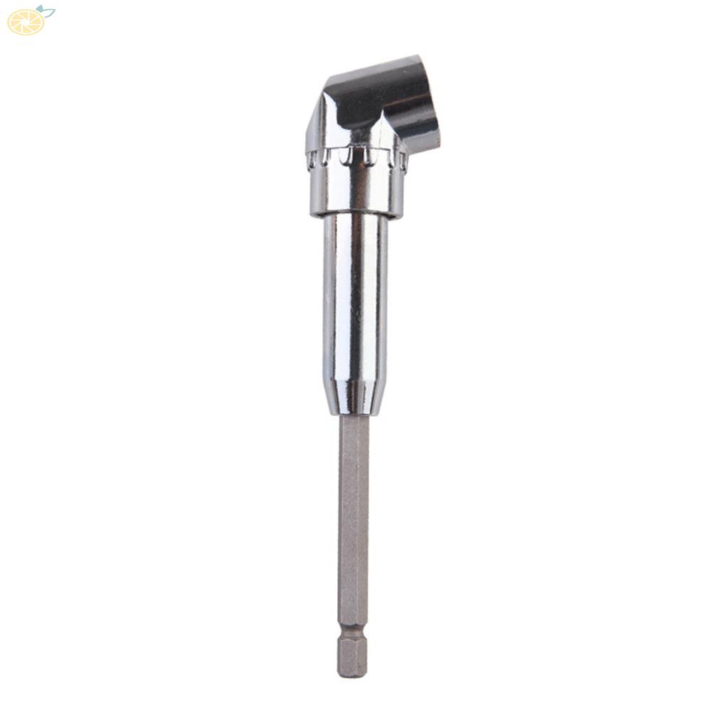 【VARSTR】Electric Drill Compatible 105 Degree Angle Extension Hex Drill Bit Screwdriver Socket Holder Adaptor