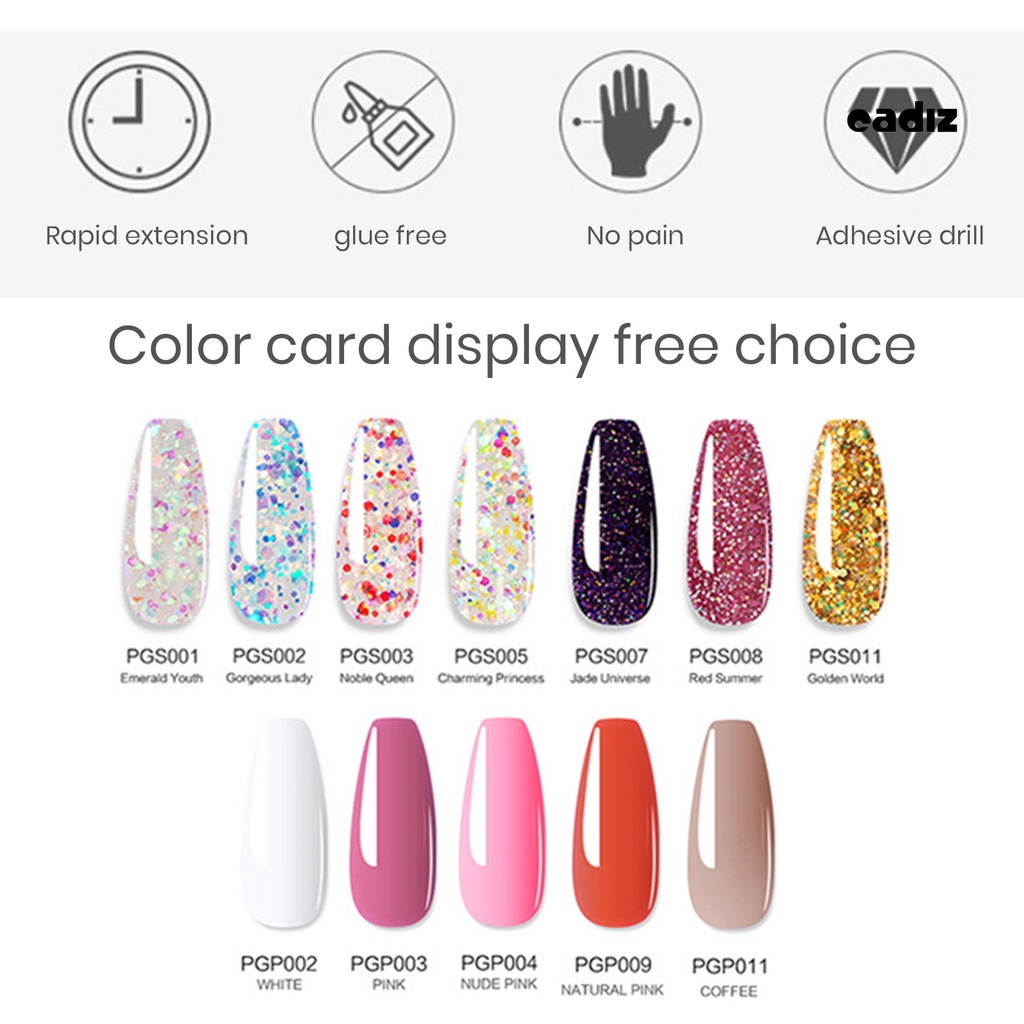 Bộ Gel Nối Móng Tay Nhanh Khô Đa Năng Chuyên Nghiệp 15ml