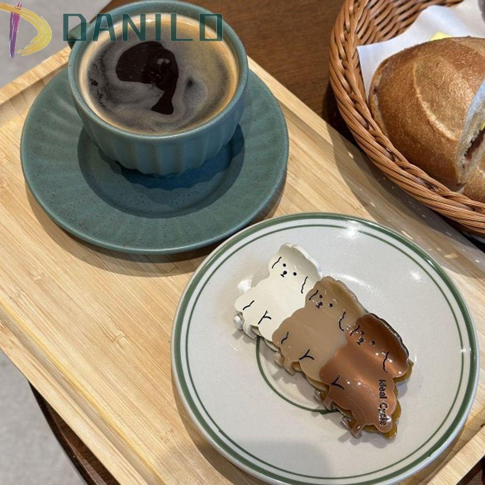 Kẹp Tóc Hình Cá Mập / Chữ DANILO Acetate Thời Trang Hàn Quốc Ngọt Ngào Cho Bé Gái