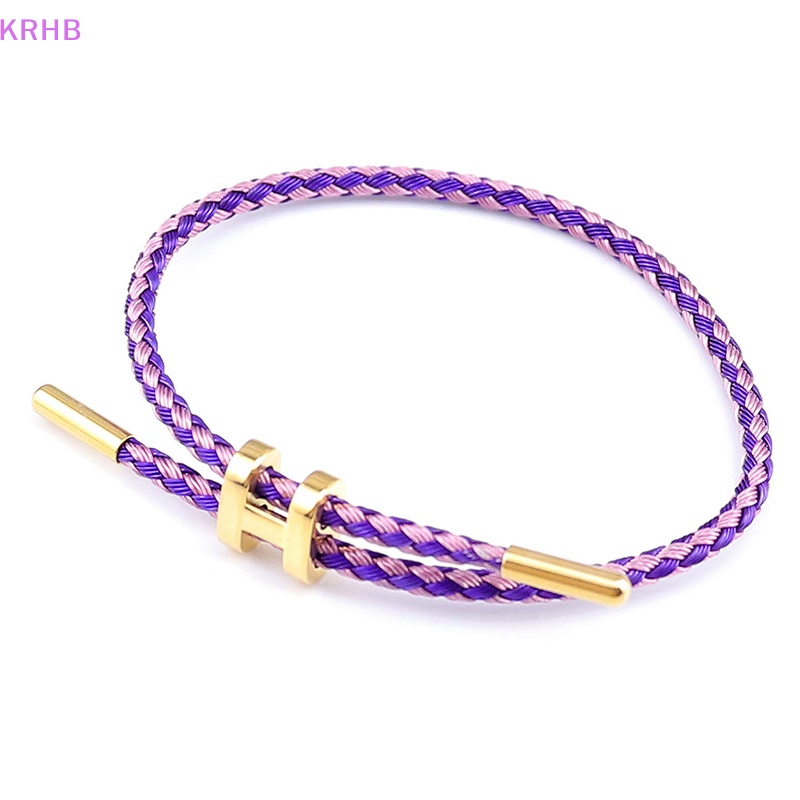 Vòng Tay Dây Bện Hai Lớp Phong Cách Thời Trang Mới