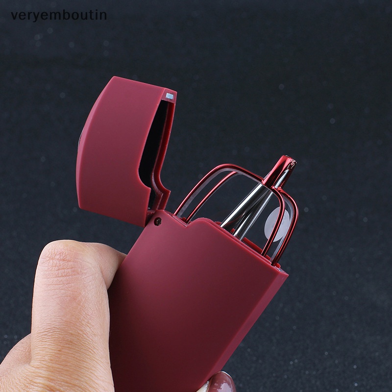 Kính Đọc Sách Chống Ánh Sáng Xanh Có Thể Gấp Gọn Kèm Hộp Đựng Dành Cho Nam Nữ