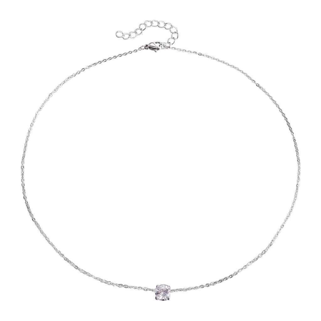 1 Vòng cổ Mặt Trái Tim Đính Đá Zircon Thời Trang