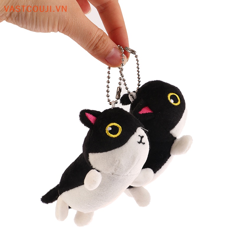 Móc Khóa Hình Mèo Đen Nhồi Bông Dễ Thương
