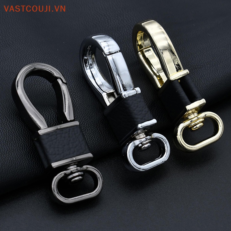 Móc Chìa Khóa Da Vnstji Dán Kim Loại Thời Trang