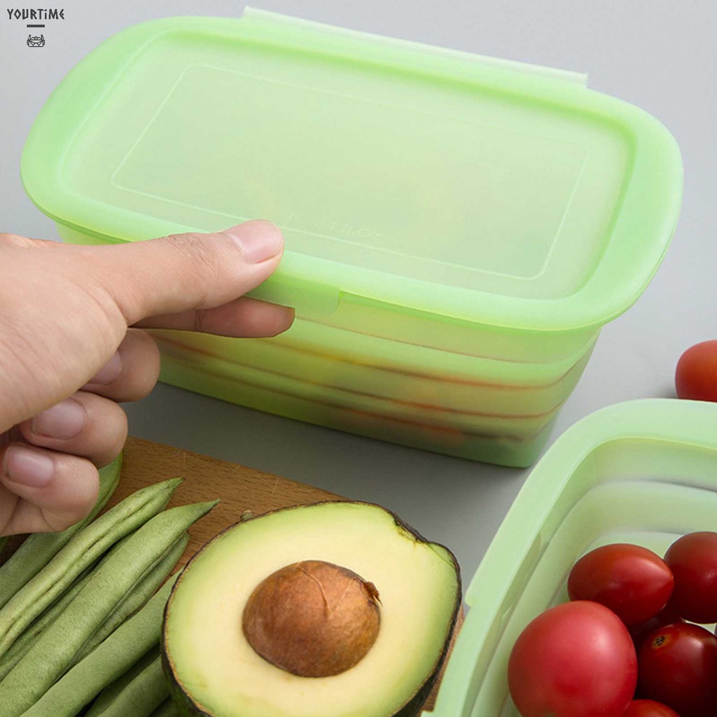 Hộp Silicone Đựng Thực Phẩm Có Nắp Đậy Tiện Lợi