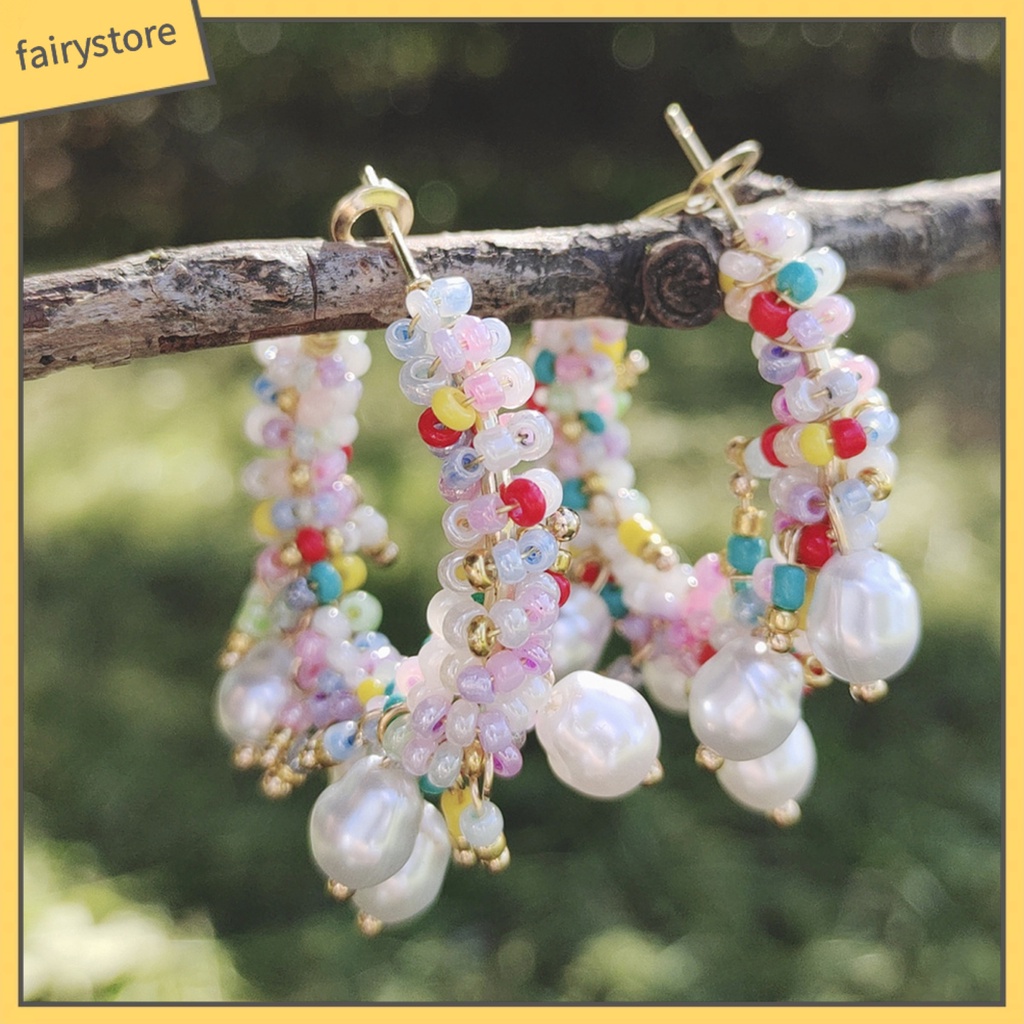 1 Đôi Bông Tai Hình Chiếc Lá Phong Cách Bohemia Sang Trọng Dành Cho Nữ