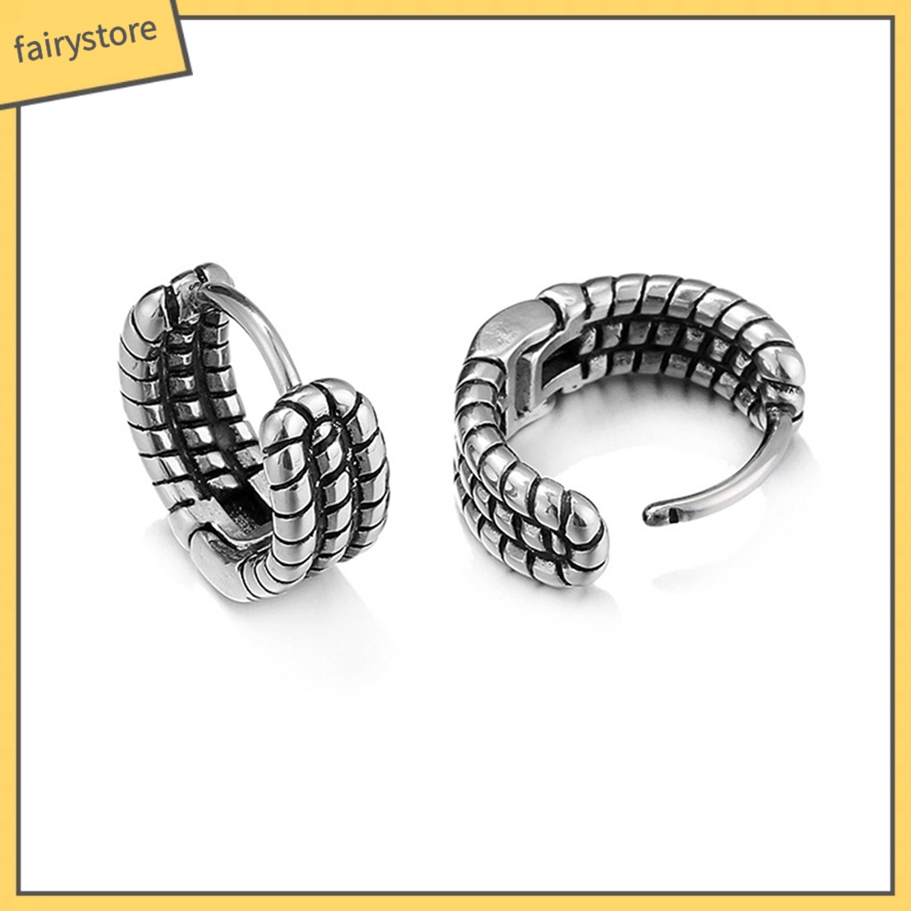 Bông Tai Bằng Thép Không Gỉ Thời Trang Dành Cho Nam