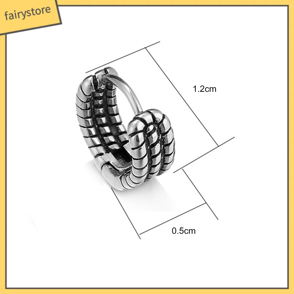 Bông Tai Bằng Thép Không Gỉ Thời Trang Dành Cho Nam