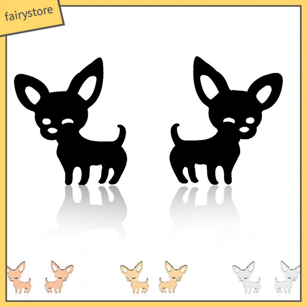 1 Đôi Bông Tai Xỏ Lỗ Bằng Thép Không Gỉ Phong Cách Hàn Quốc Dễ Thương Dành Cho Nữ