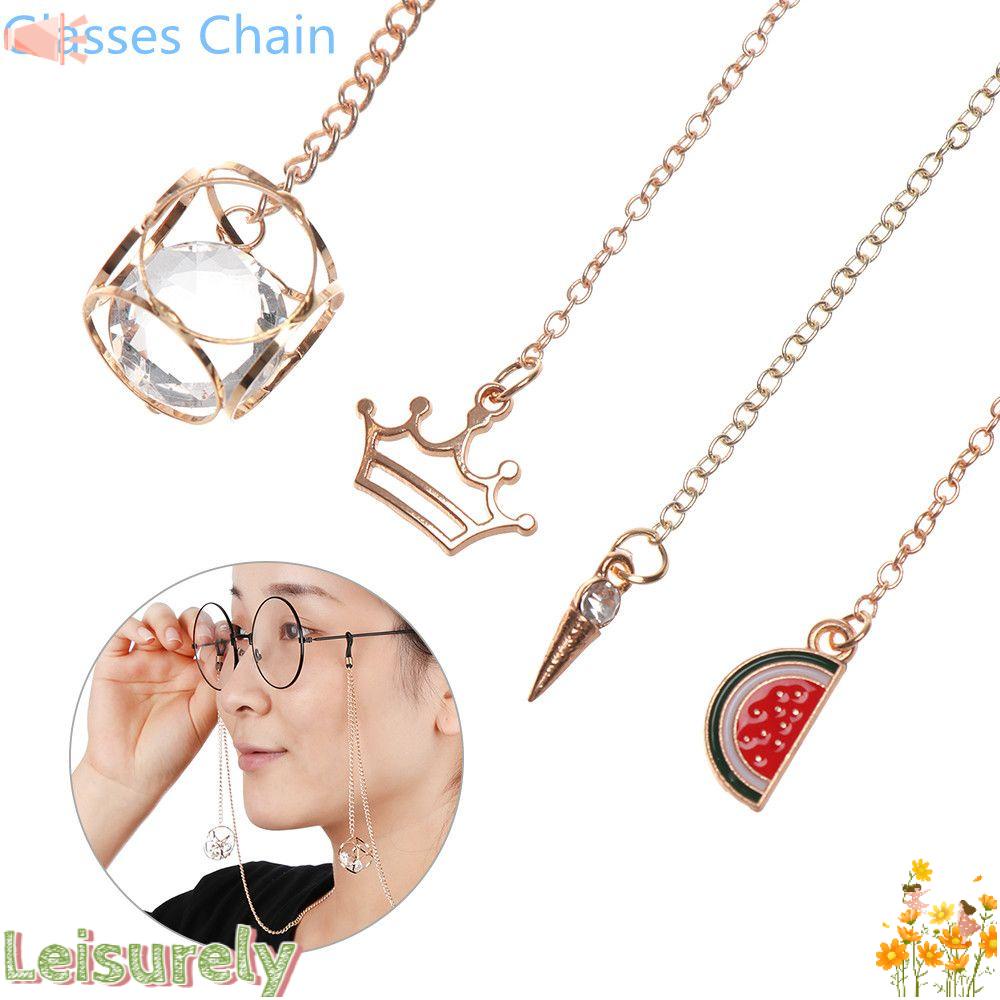 Dây Đeo Mắt Kính Đọc Sách Bằng Kim Loại Thời Trang