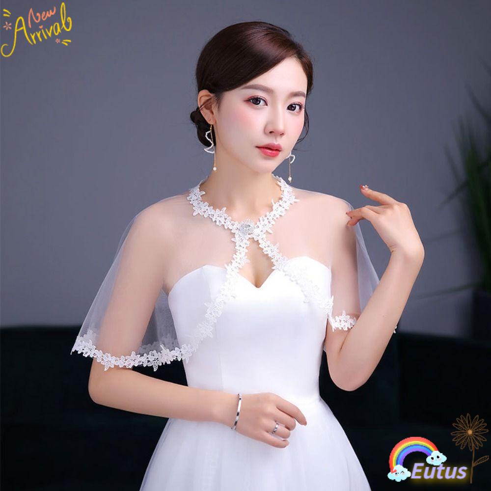 Khăn Choàng Vải Tuyn Mềm Mại Hóa Trang Cho Cô Dâu