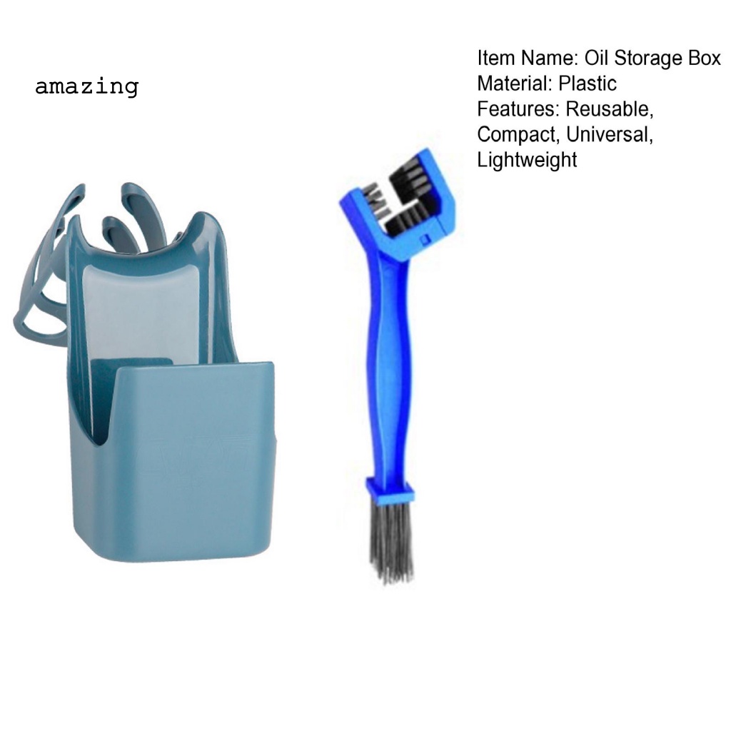 1 Bộ Hộp Đựng Dầu Xích Xe Đạp Gọn Nhẹ Độ Bền Cao Có Thể Tái Sử Dụng