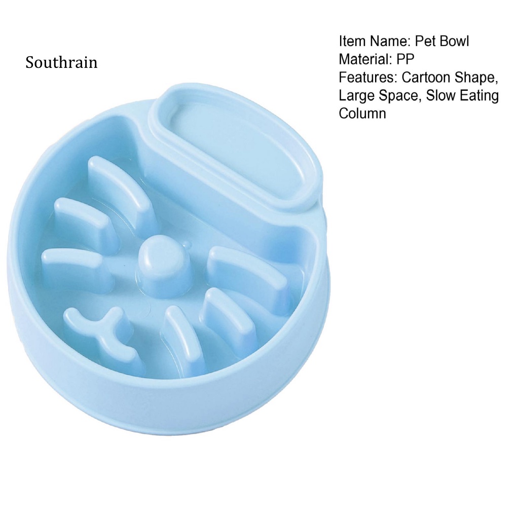 Tô Đựng Thức Ăn Hình Tròn Cỡ Lớn Chống Sặc In Họa Tiết Hoạt Hình Cho Thú Cưng