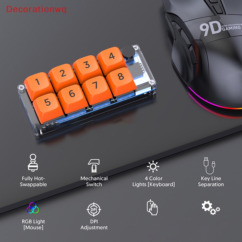 Combo 1 Bộ Bàn Phím Số 8 Nút Bấm Dùng Trang Trí Mới