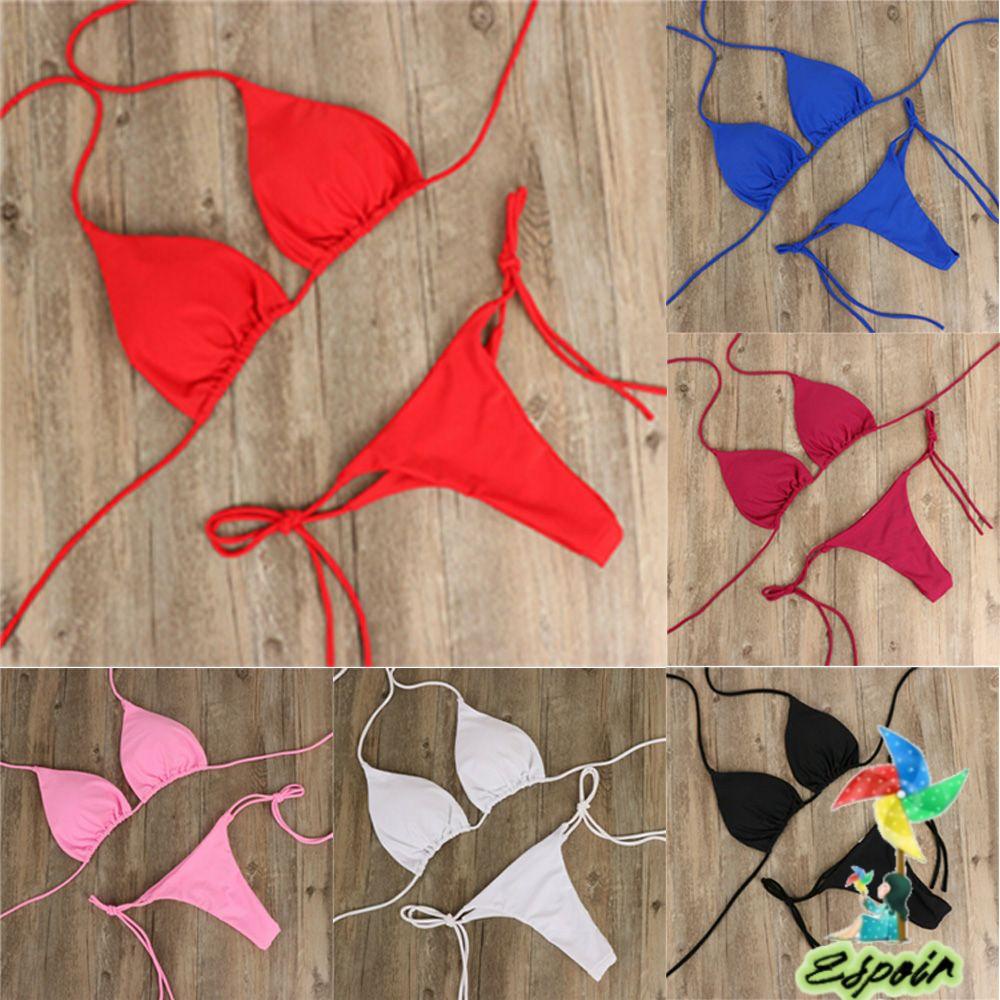 Bộ Đồ Bơi Bikini Hở Lưng Thắt Nơ Có Thể Điều Chỉnh Quyến Rũ Cho Nữ