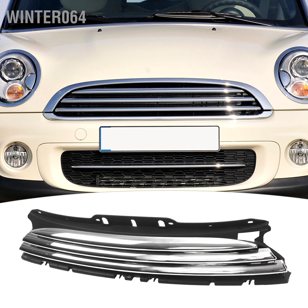 Winter064 Lưới tản nhiệt trên phía trước Chrome 51117317264 dành cho R55 R56 R57 LCI R58 R59 Cooper One 2011‑2015